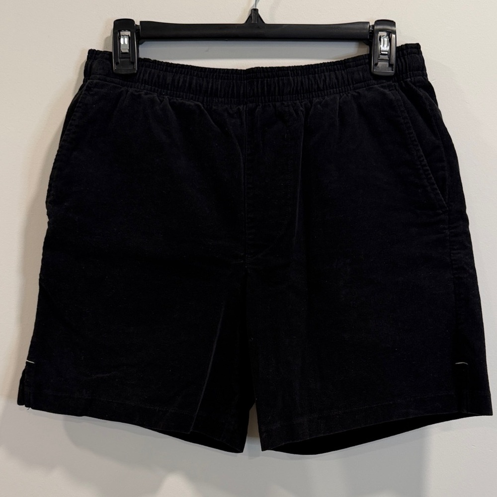 Goodlife Men's Black Flat Front Shorts